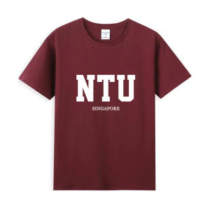 NTU Cultural Shirt Short Sleeve T-Shirt World Famous University Souvenir School Uniform Youth Fashion Pure Cotton round Neck
