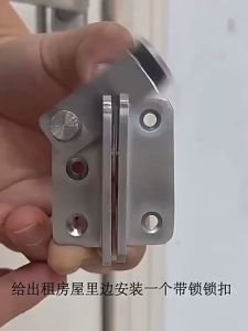 Stainless Steel Safety Hasp Door Lock for Bathroom Bedroom Door Catch Latch Door Latches Bolts Padlock Bolt