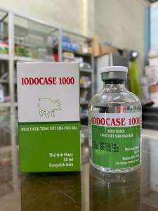 IODOCASE 1000 (lọ 50ml) kích sữa heo nái dùng cho cả trâu bò dê cừu mẹ