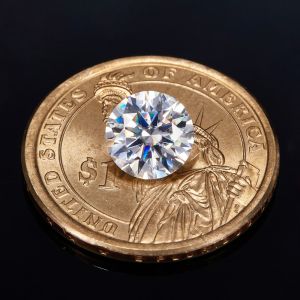 LUSTER  100% 0.5-2CT Moissanite White D Color Round Cut VVS1 Moissanite Stone Loose  For Jewelry Making With GRA Certificate