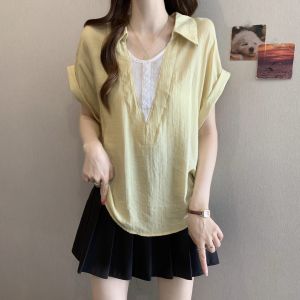Áo Thun V-Neck Phong Cách Dễ Dàng Cho Nữ Có Vóc Dáng To