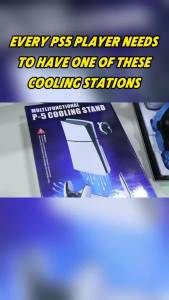 BEBONCOOL FOR PS5 Pro Stand for PS5/PS5 Slim Cooling Station Stand with Cooling Fan Dual Controller Charger And Headset Holder