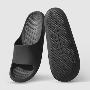 Classic Bananas Boat EVA Home Bathroom Slippers Soft Bottom Couple Summer Solid Color Slip-On Shoes Simple Design Couples Sandals