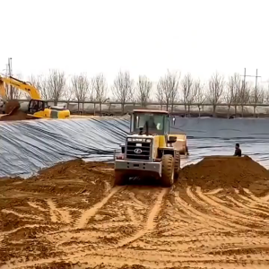 ผ้ายางปูบ่อปลาสีดำ หนา 0.35 ผ้ายางปูบ่อ ปูบ่อปลา สระน้ำ ผ้าใบบ่อปลาหนา HDPE โรงเรือน พลาสติกโรงเรือน Greenhouse โครงการก่อสร้างกันน้