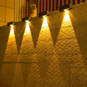 LED Solar Wall Light Outdoor Waterproof Superbright Graden Lamp Courtyard Night Lighting Decorative Lights for Garden Path Fence Street