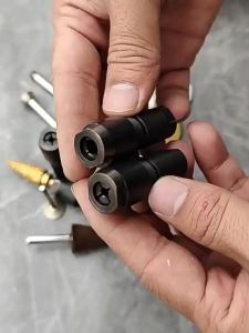 JUSTINLUA 1PC 3/6mm Angle Grinder Converted To Straight Grinder Adapter Electric Angle Grinder Accessories Grinding Tools