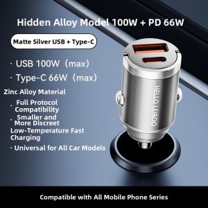 HELLOLEIBOO | Super Fast Charging Dual USB Car Charger 120w