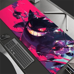 Bandai | 90x40cm Mouse Pad Gamer Large Xxl Computer Notebook Pc Mousepad Carpet Gaming Accessories P-Pokemons G-Gengar Keyboard Desk Mat