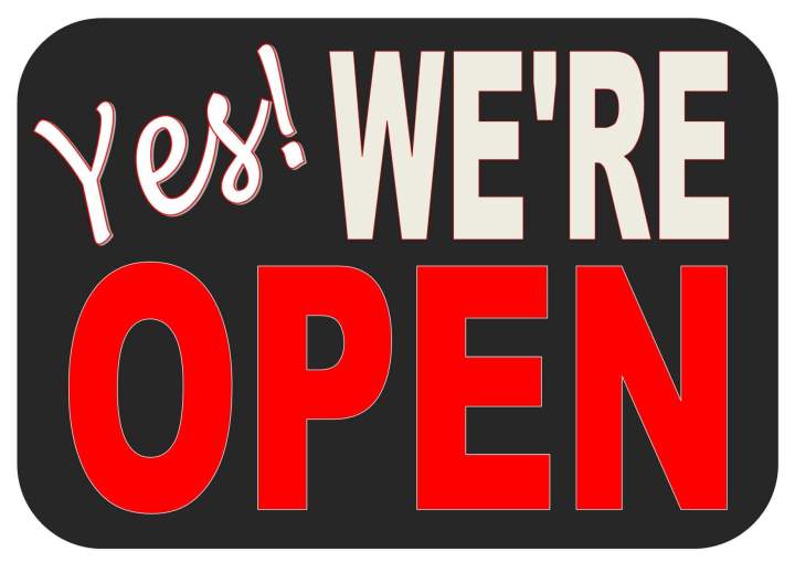 Signage Were Yes Were Open signage Laminated(1 side A4 laminated) | Lazada PH