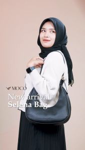 LAST CALL - Selena Bag MOCO Muda Fashion Tas Bahu Wanita Half Moon Bag Kulit Korean Style Y032