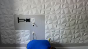 50x50cm PREMIUM WOODEN Lattice 3D WALLPANEL Wall Panel PVC PVC Gaming Wall Decoration Bilik Aesthetic