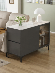 PAMEDI | Living Room Portable Real Wood Storage Cabinet