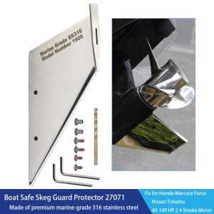 27071 Boat Safe Skeg Repair Guard Protector Fits Honda Mercury Nissan Tohatsu Force Outboard Models 316 Stainless Steel Material