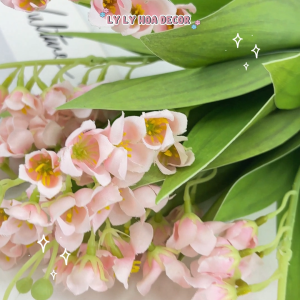Hoa Linh Lan 9 Bông Bó Hoa Cắm Giỏ Trang Trí Tiệc. Hoa Lụa Decor