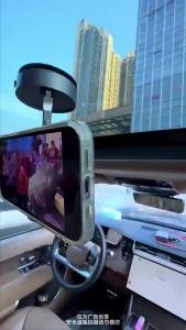 Vakum magnet sedutan cawan efon ung dilipat 360 ° berr bebas tangan pemegang efon bimbit magnet untuk IPhone/Samsung/Xiaomi