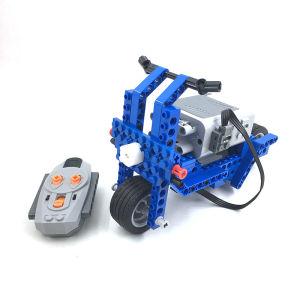 Bricks Programmable remote control robot electric building block science education 9686 puzzle building blocks motorcycle childrens toy