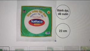 Bánh tráng SAFOCO 22cm - Thùng 20 gói mỗi gói 300gr.
