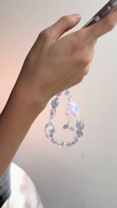 GALADO Mystic Tides Phone Charm Mermaid Tail Purple Crystal