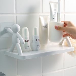 Giá Treo Để Đồ Gắn Tường Hình Người Trang Trí Decor Nhà Tắm Chất Liệu Nhựa PP Chắc Chắn Siêu Sang Tiện Dụng