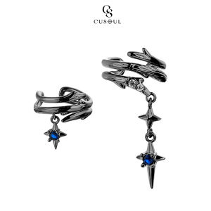 Cusoul Ear Bone Clip No Ear Hole Earring Punk Personality Earring Boyfriend Girlfriend Gift Fashion Jewelry Accessories Trendy Ear Cuff  for Men Women Gift Package