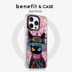 Street Art Cool Cat Protective Magnetic Phone Case