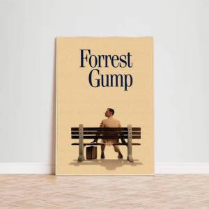 Movie Forrest Gump Poster for Modern Decor in Home Offices Bedrooms Living Rooms Kitchens Bathrooms.