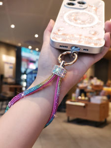 สายรัดข้อมือโทรศัพท์มือถือ Zeng พร้อมหัวเข็มขัดเพชรประดับโลหะเสริม สายรัดข้อมือกีฬาแบบสั้นระดับไฮเอนด์ สำหรับผู้ชายและผู้หญิง