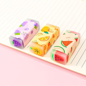 Bilife 1PC Random Color Cute Fruit Eraser: A Fun & Essential Tool for Children's Art