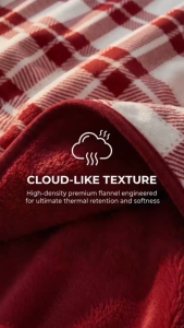 YANYANGTIAN Shawl Blanket Thickened Plaid Shawl Blanket New Year Red Warm Nap Blanket Queen/King size 100*150cm/150*200cm/180*200cm Gray Plaid /Red Plaid