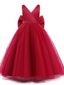 New Arrival Childrens Long High-End Weddings Princess Pettiskirt Fluffy Western Style Girl Dress Stage Performance