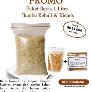 Beras Basmati 1 liter gratis bumbu kebuli untuk nasi kebuli