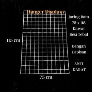 Jaringan RAM Dinding 75 x 115 cm Gantungan Aksesoris | DIY Tanaman | Aksesoris | DIY