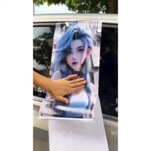 Ready Stock Car sticker PE film Cover Stripe Car Door Center Column Pillar sticker Car Window Middle 88 Kakashi 3