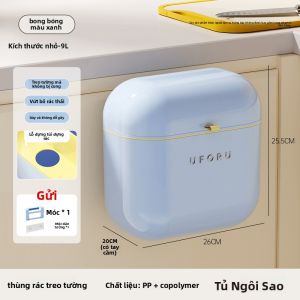 CHUMX | Thùng Rác Bếp Đậy Nắp Treo Tường Không Cần Cúi