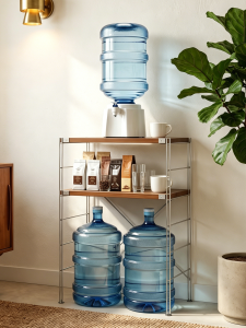 AMU·PIGGY | Vintage Water Dispenser Storage Cabinet Stand