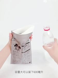 100-8PC Outdoor Emergency Urine Bags 600ml Disposable Travel Mobile Toilet Portable Urinal Bag for Female Baby Male Vomiting Bag