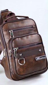 Slingbag AR Apparel Traveler 5.0 PU Leather Premium Tas Selempang Kulit Pria