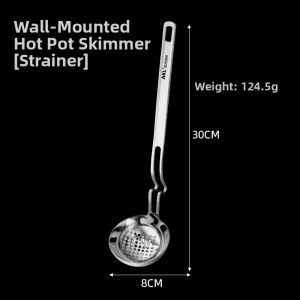 AKL | Wall-Hanging Thickened Stainless Steel Ladle Slotted Spoon