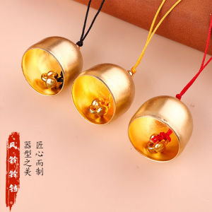 Creative DIY Bell จี้ Silver Gold Plated Handmade ตกแต่งประตูหน้าต่างสําหรับตกแต่งบ้านเทศกาลสีเหลือง Bell