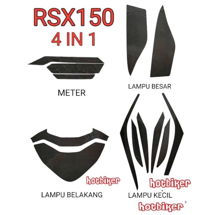 Rsx150 Tinted Lampu Besar Lampu Kecil Lampu Belakang Meter Lampu