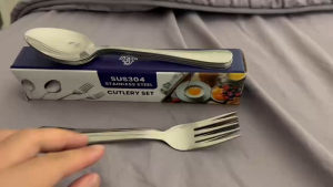 GVW Spoon and Fork Set Cutlery Set Stainless Steel 304 Spoon Fork Kitchen Dapur Cook Food Beverage