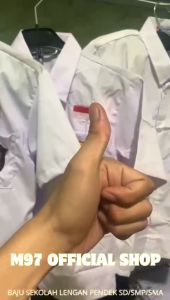 Seragam Sekolah Baju Putih Sekolah SD SMP SMA SMK Lengan Pendek Premium Seragam SD SMP SMA Laki Laki