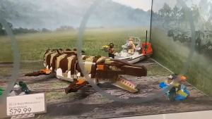 Jurassic World Brick-Built Mosasaurus Boat Mission 76974 (858 pcs) Dinosaur Building Blocks Kids Toys For Boys Gifts