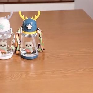 (BISA COD) PROMO Botol Minum Anak Motif Rusa / | Botol Air Minum Anak Plastik Sedotan 610ml / Botol Minum Sekolah / BPA FREE Food Grade / Botol Minum Lucu / Tempat Minum Anak / Botol Minum Anak Bentuk Tanduk Rusa / Tempat Minum Anak