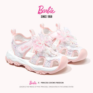 Barbie | Girls Summer Princess Sandals Closed Toe Sporty Beach Shoes
