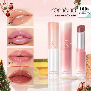Son Dưỡng Môi Dạng Thạch Rom&nd Glasting Melting Balm - Son Dưỡng Môi Dạng Thạch Dưỡng Ẩm Với Black Spectrum Mỹ Phẩm Hàn Quốc 3.5g