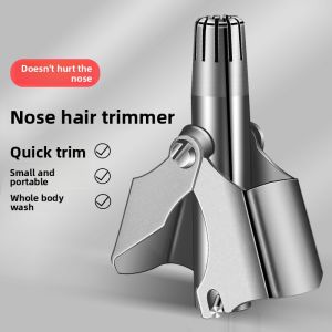 BAKULI | Round Head Manual Nose Hair Scissors for Men