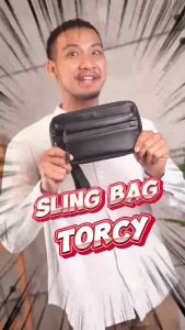 EVERNEXT - POUCH BAG PRIA ANTI AIR MULTIFUNGSI 3 IN 1 SLING BAG TORCY WATERPROOF CLUTCH BAG PRIA