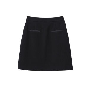 AMII | Elegant Commute versatile slimming A-line short skirt Autumn