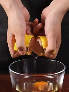 MD-C1418 Pembuka Cangkang Telur Model Tekan Alat Pengupas Kulit Telur Multifungsi Egg Cracker